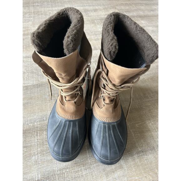 Sorel Ice Pac Winter Boots Men’s 13 Waterproof Leather Removable Felt Liner NWT main image 12